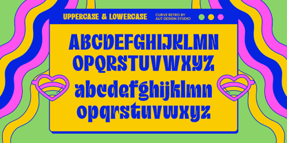 Curve Retro Font Poster 3