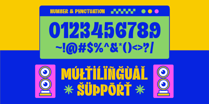 Curve Retro Font Poster 5