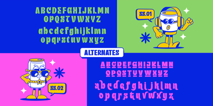 Curve Retro Font Poster 6