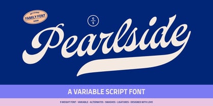 Pearlside Font Poster 1