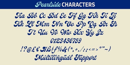 Pearlside Font Poster 15