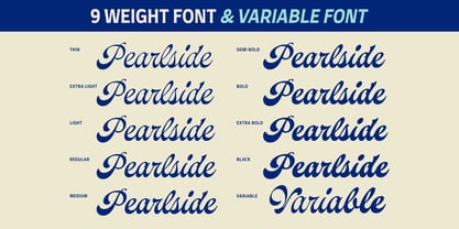 Pearlside Font Poster 10