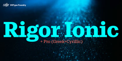 Rigor Ionic Font Poster 1