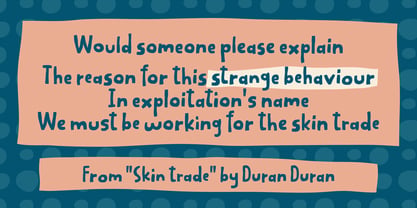 Strange Behaviour Font Poster 2