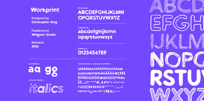 Workprint Font Poster 3