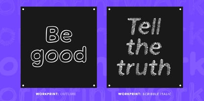 Workprint Font Poster 8