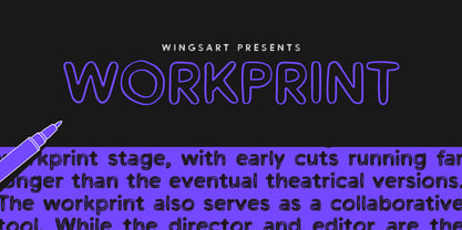 Workprint Font Poster 10