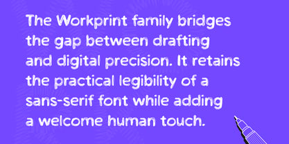 Workprint Font Poster 2