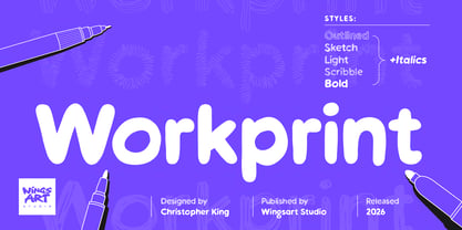 Workprint Font Poster 1