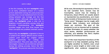 Workprint Font Poster 9