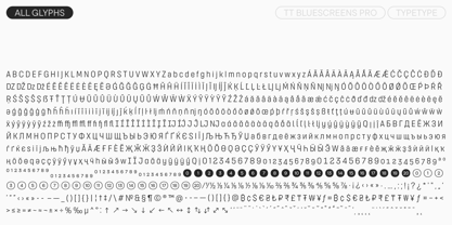 TT Bluescreens Pro Font Poster 10