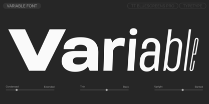 TT Bluescreens Pro Font Poster 5