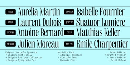 Enigera Font Poster 3