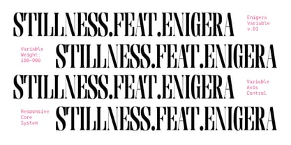 Enigera Font Poster 2