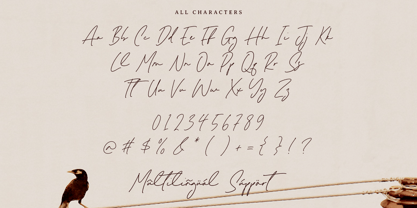 Melisma Signature Font Poster 6