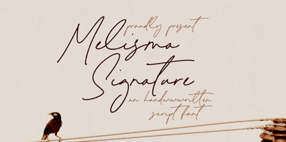 Melisma Signature Font Poster 1