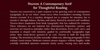 Noctera Font Poster 15