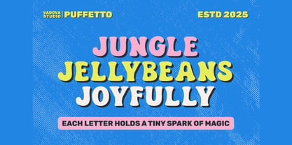 Puffetto Font Poster 4