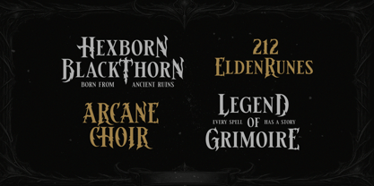 Crown Grimward Font Poster 3