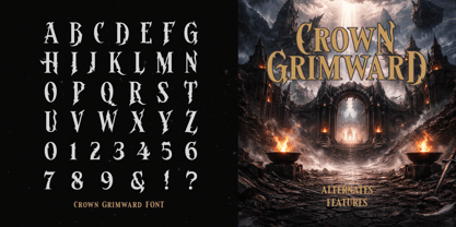 Crown Grimward Font Poster 7