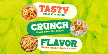 Snack Pillow Font Poster 3