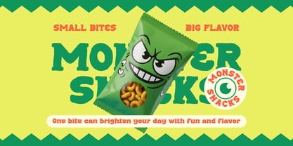Snack Pillow Font Poster 2
