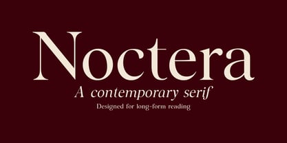 Noctera Variable Font Poster 1