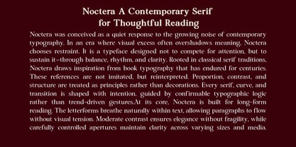 Noctera Variable Font Poster 14