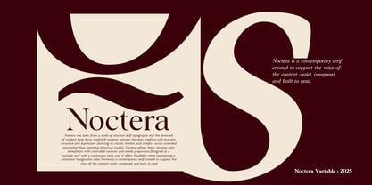 Noctera Variable Font Poster 7