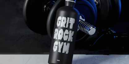 Stone Muscle Font Poster 3