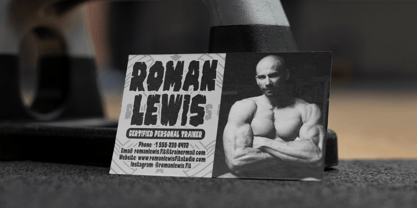 Stone Muscle Font Poster 2