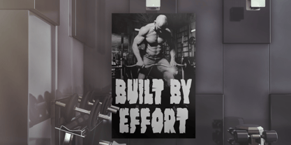 Stone Muscle Font Poster 4