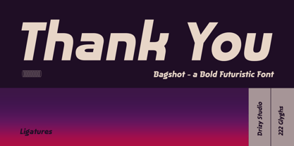 Bagshot Font Poster 9