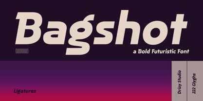 Bagshot Font Poster 1