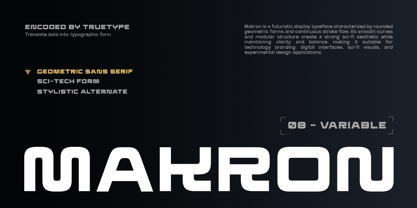 TRT Makron Font Poster 1