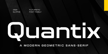 Quantix Font Poster 1
