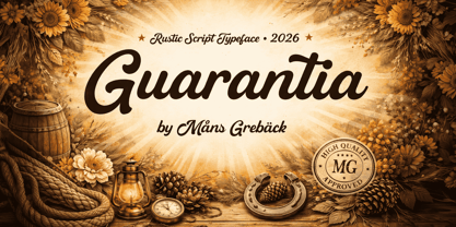 Guarantia Font Poster 1