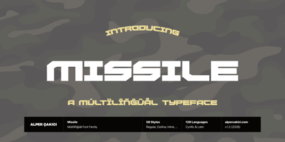 Missile Font Poster 1