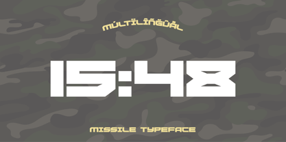 Missile Font Poster 12