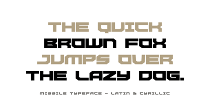 Missile Font Poster 2