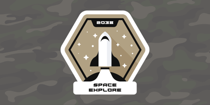 Missile Font Poster 8