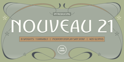 Nouveau 21 Font Poster 1