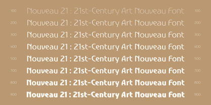 Nouveau 21 Font Poster 3