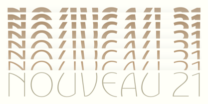 Nouveau 21 Font Poster 2