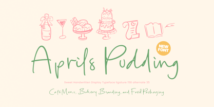 Aprils Pudding Font Poster 1