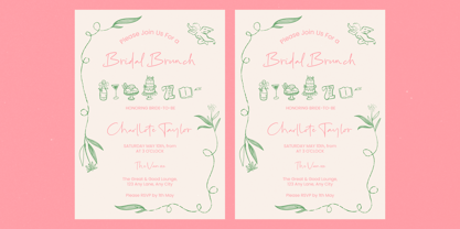 Aprils Pudding Font Poster 3