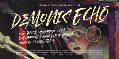 Demonic Echo Font Poster 1