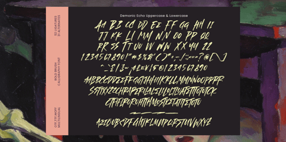 Demonic Echo Font Poster 15