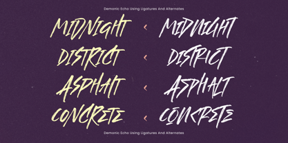 Demonic Echo Font Poster 7