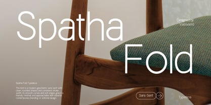 Spatha Fold Font Poster 1